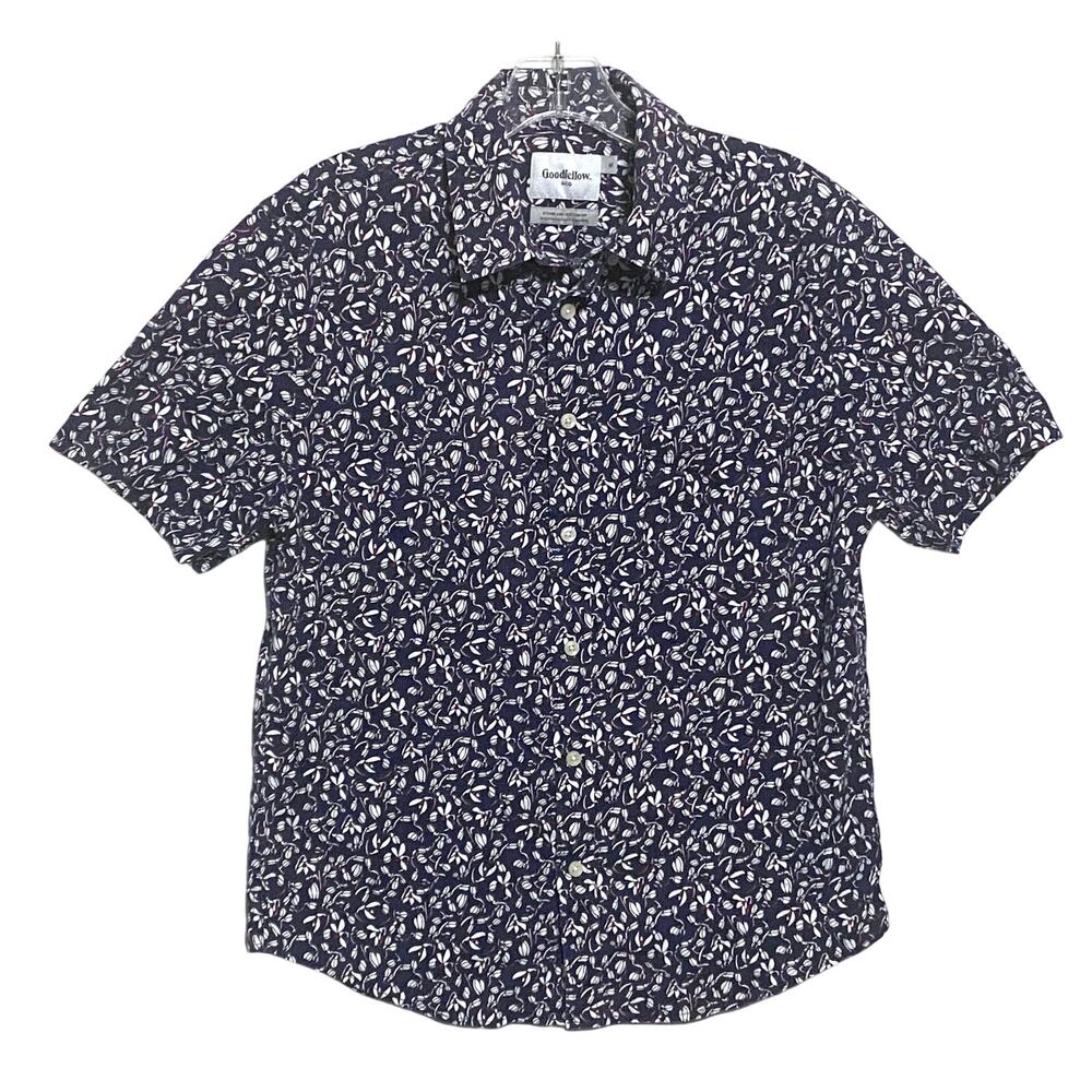 Goodfellow Northrop Standard Fit Button Shirt Mens M Floral Summer Classic Work